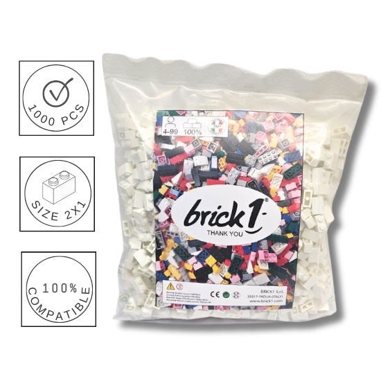 Confezione Mattoncino 2X1 Bianco