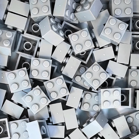 Confezione Mattoncino 2X2 Grigio